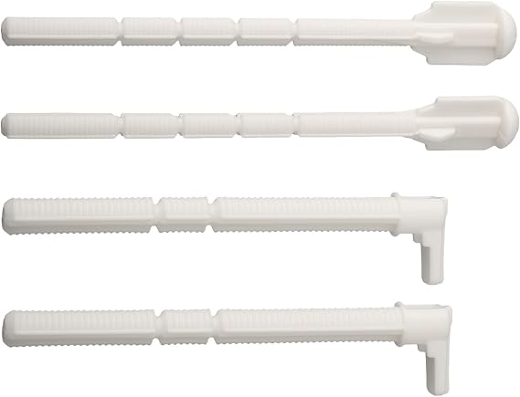 Bar Push Rod Set For GEBERIT Flush Plate Actuator 241874001 140mm x 10mm ABS White Fits UP320 Cistern Pre 2008 Suits Plates