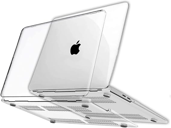 Klasse MacBook Pro 13 inç 2020-2022 M1-M2 Çip ile Uyumlu Şeffaf Dayanıklı Koruyucu Kılıf, Ultra İnce Kabuk Koruma Sert Kapak A1706 A1708 A1989 A2159 A2251 A2289 A2338 (Şeffaf)