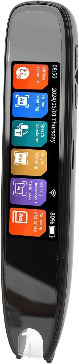 Translation Scan Pen, Text Reading Reader Pen, Support 142 Languages Online Translation, Language Learner Business Travel Wireless Reading Pen
