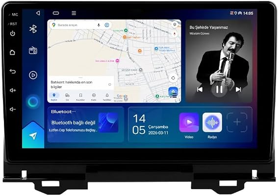 10 İnç Android Multimedya CarPlay Android Auto Navigasyon Kameralı 4GB RAM 64GB - Honda HR-V 2021-2025 ile uyumlu
