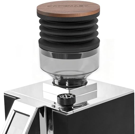 Eureka Mignon Compatible Espresso Coffee Grinders, Single Dose Hopper, Silicone Below, Blows Out Residual Coffee Grounds Raises Hopper