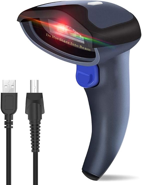 NETUM Wired CCD Barcode Scanner Handheld USB 1D Bar Code Reader for Mobile Payment Computer Screen Scan for Mac Windows System