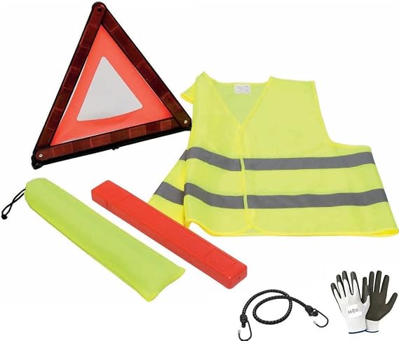 COMPATIBLE WITH JEEP Gr. Cherokee 6.4 V8 HEMI SRT KIT FOR CAR MOTORCYCLE TRUCK CAMPER VAN - EMERGENCY TRIANGLE + FLUO JACKET + CASE FOR ROAD VEHICLES SOS APPROVED ?