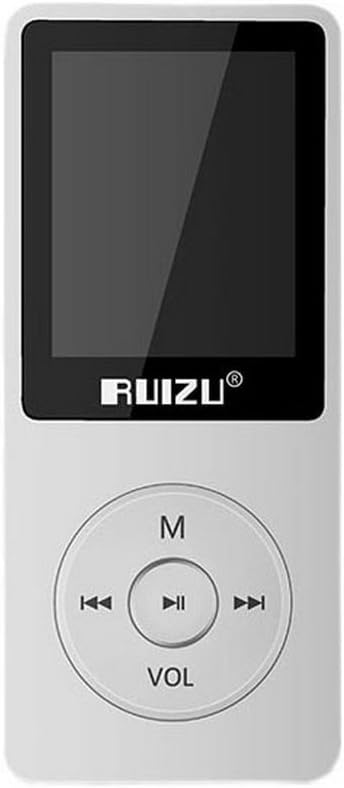 Ruizu X02 4 GB/8 GB LCD-Ekran Sport MP3 çalar, FM radyo ile 8GB Beyaz UE STORE
