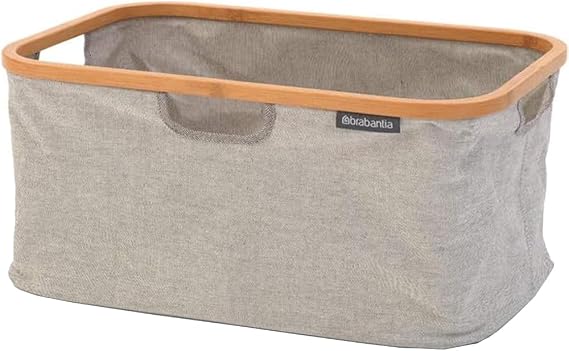 Brabantia Çamaşır Sepeti, Bambu, 40 L, Gri