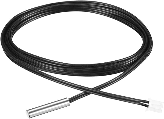 Sourcingmap 100K NTC Thermistor Probe 39.4 Inch Stainless Steel Sensitive Temperature Temp Sensor for Air Conditioner
