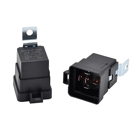 2Pcs Relay AM123716 VF28-65F14-S01 12V 50A Compatible With John Deere Hella 4RD 931 410 4RD 931 410-08 007794301 H41410081 933332201 6670312 6665005