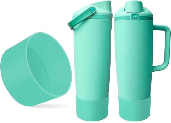 Silicone Boot for Owala 30oz & 40oz FreeSip Sway Bottles & Tumblers - Non-Slip, Scratch-Resistant, Stability Enhancer, Available in 12 Colors (90s Kid)