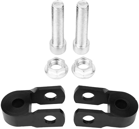 2pcs Universal Motorcycle Rear Shock Absorber Riser, Motorcycle Dam Thicken Pad Shock Aborbers Height Extension 3cm Chassis Heighter Device(#2)