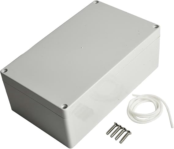 ABS Plastic Waterproof Junction Box IP67 Rated Electronic Project Enclosure with Screws for Outdoor Indoor Use(A-200 * 120 * 75mm)