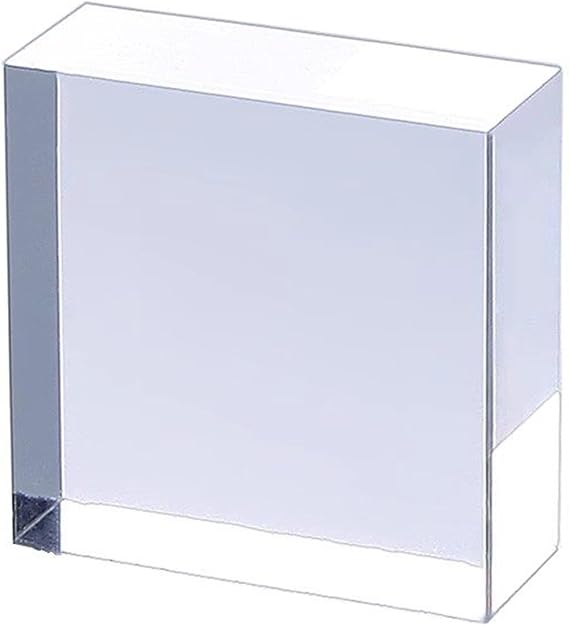 Solid Clear Acrylic Block Acrylic Cube 200mm x 200mm x (10-20) mm for Photography Props Paperweight(200mmx200mmx20mm)