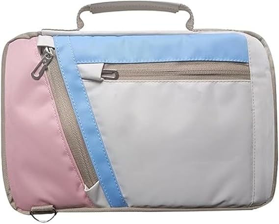 Microcase Huawei Matepad 12X 12 inch Tablet için Omuz Askılı El Tutacaklı Universal Sleeve Taşıma Çantası AL4346 Pembe Mavi Krem