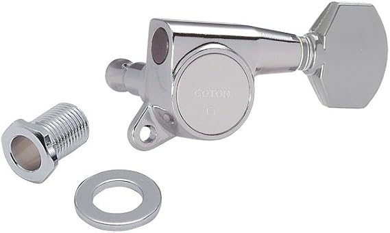 Gotoh 381 Series 6 In Line with Straight-Sided Mini Buttons Chrome