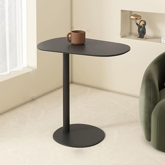 CShaped End TableVersatile Snack & TV Tray Sliding Couch Side Table for Living Room Bedroom Bathroom Cafe BalconyStylishDesign Modern & Functional