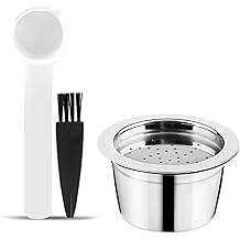 Refillable Coffee Capsule with Precision Filter, Better Taste Coffee Filters for K-FEE Machines, Brush Spoon Included, Compatible with K-FEE 11 5P40, Top Diameter 46mm