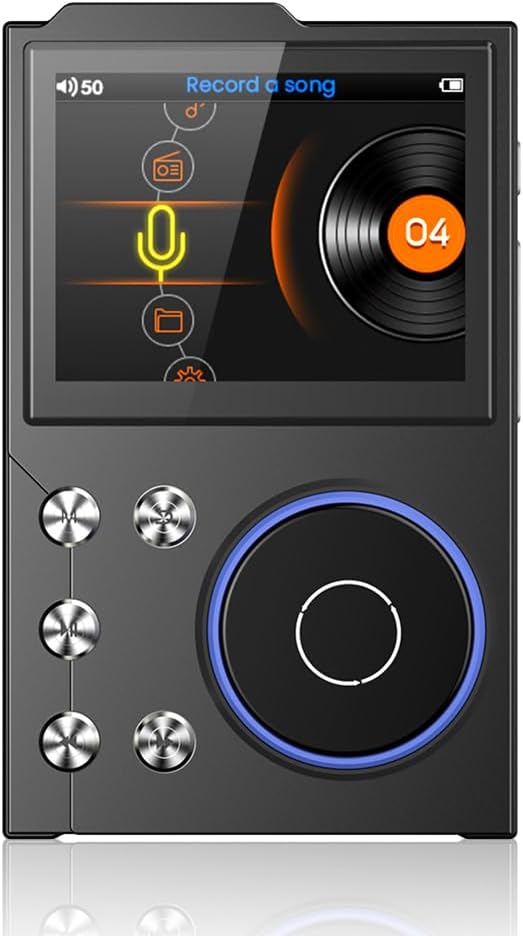 HiFi MP3 Player Digital Music Player Compatible 5.3 Portable Audio Player Portable Digital Audio Music Player Support up to 256GB