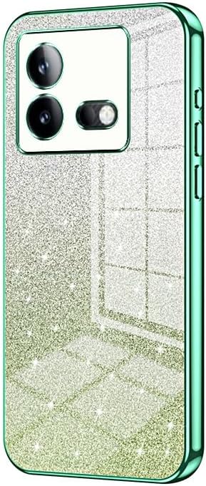 Cell Phone Case Shell Compatible with VIVO IQOO Neo9/IQOO Neo 9Pro Case,Clear Glitter Electroplating Hybrid Protective Phone Cover,Slim Transparent Anti-Scratch Shock Absorption TPU Bumper Case Compat