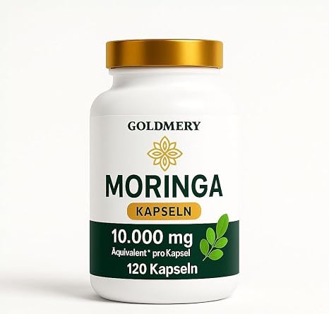 Moringa Capsules 10000 mg - 50:1 Extract Supply for 4 Months 120