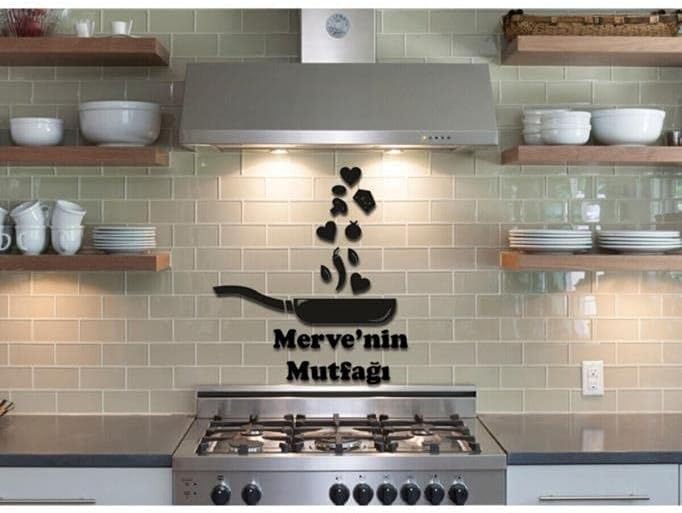 Hellove Ahşap Mutfak Dekoru Mutfak Tava Duvar Süsü Hediyelik Eşya
