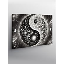 Tablo Mega Kanvas Tablo Yin Yang Sembolü YTCNVS500950, 70 x 100