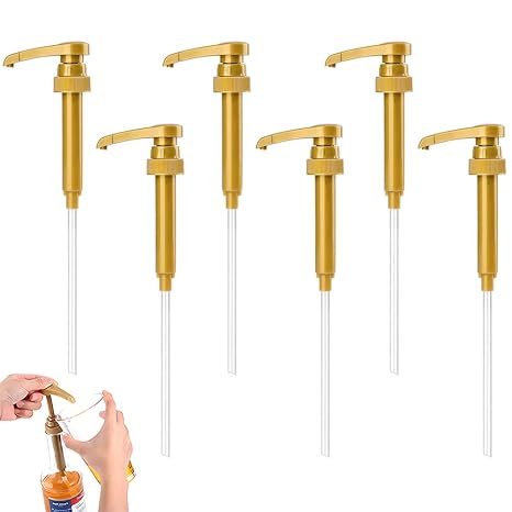 Syrup Pumps,6 Pcs Coffee Syrup Pump,Syrup Pump Dispenser,Syrup Portion Pump