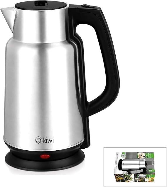 Çelİk - SÜrahİ Model Kettle Elektrİklİ Su Isiticisi Paslanmaz Çelİk Gİzlİ Rezİstans 360° 2.2lt 1500w Kk-3334
