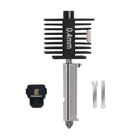 A1 Mini, A2L Upgrade Hotend Kit, 3D Printer Print Head Hot End Heating Block Kit with 0.4mm Hardened Steel Nozzle and Silicone Socks for Bambu Lab A1/A1 Mini/A2L
