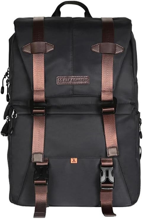 K&F CONCEPT Kemerli "l" Siyah Sırt Çantası (kf13.092)