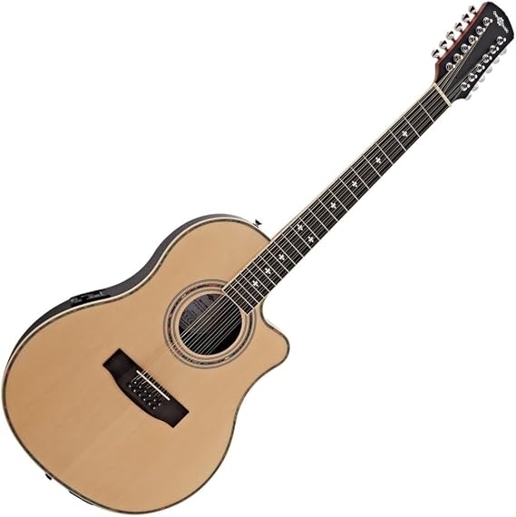 Gear4music 12 String Electro Acoustic Guitar with Round Back
