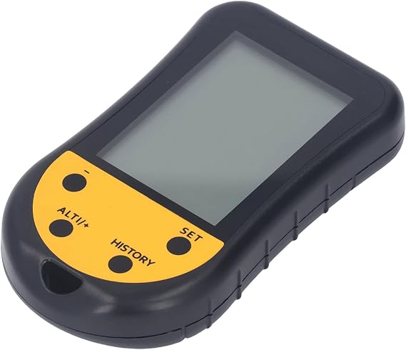 Multifunction Digital Altimeter with Large, Super Bright Backlit Display with Lanyard to Show Bearing, Direction, Clock, Temperature, Weather Forecast and Altitude