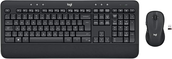 Logitech MK545 ADVANCED Wireless Keyboard and Mouse Combo, QWERTY US International Layout - Black