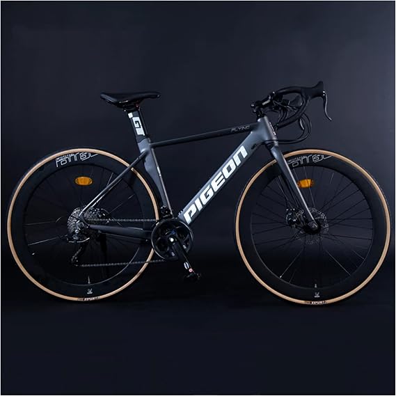 2026 Piston Bike Fixed Gear Bicycle 700c*28c Ultra Lightweight Road Bike Front Disc Brakes Aluminum Alloy High Carbon Steel Front Fork Drop Handle Mountain Bike Outdoor Bicycle Men Women Adult