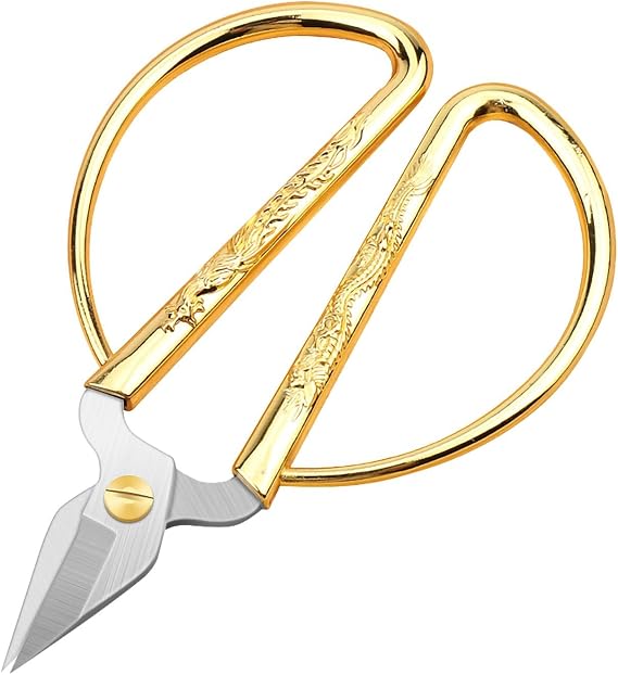 Leather Scissors, Large Comfortable Grip,All Metal Stainless Steel Super Sharp Blades - Effortless Cutting