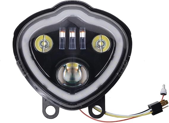 Motorcycle Headlight For Kawasaki For Vulcan S 650/ EN650 2015-2023 Motorcycle LED Headlight Black Headlamp