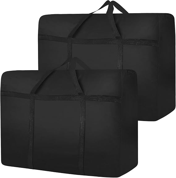 2 Pack 180L Large Storage Bags,Waterproof 600D Oxford Moving Bags