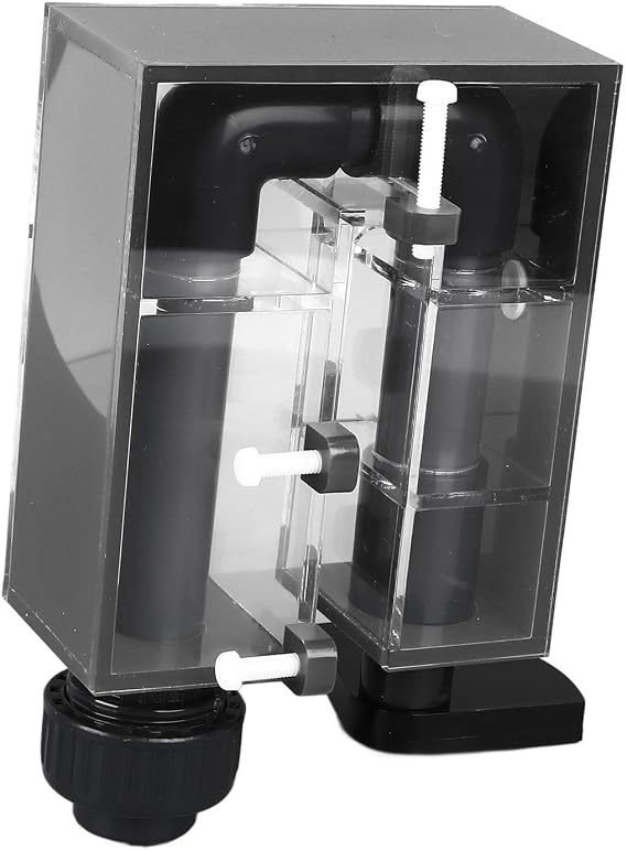 Yctze Wall-Mounted Acrylic Overflow Box for Fish Tanks | Efficient Circulating Pump System | & Elegant Design (Red)
