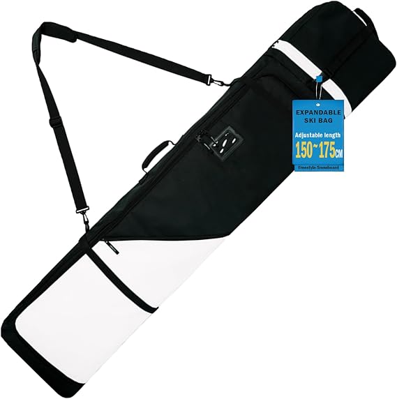 AUMTISC Snowboard Bag Padded Snowboard Bag Heavy Duty Ski Bag with Waterproof Lining Adjustable Shoulder Straps Fits 155cm-180cm Snowboards Black/Blue