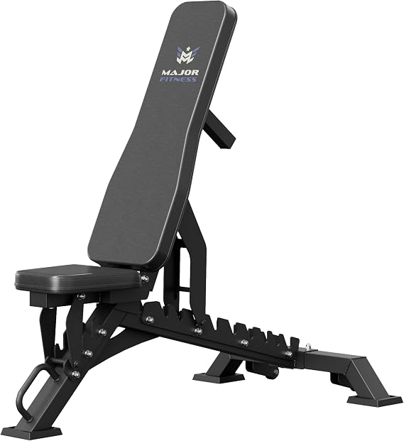 MAJOR FITNESS Adjustable Weight Bench, 1300LBS Capacity, 32 Positions for Strength Training, Bench Press,Body Workouts for Home or Garage Gym