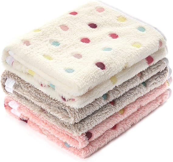 luciphia 3 Pack Blankets for Dogs, Cats, Pets Printed and Soft Cloths, Small (60 x 40 cm)