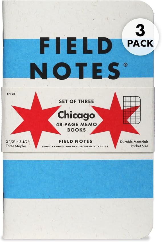 FIELD NOTES Pack of 3 Notebooks - Chicago
