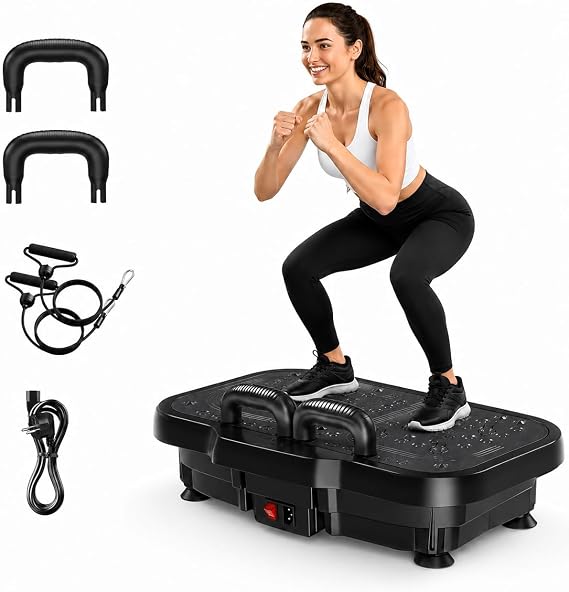 Vibration Plate Exercise Machine, 180 Speeds, Whole Body Workout