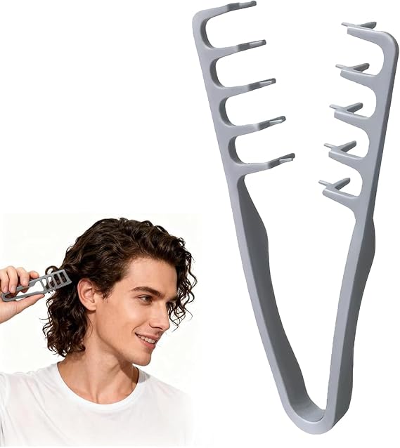 Texture Comb Volumizing Wide-Tooth Hair Styling Comb Roots Volume Tool Incremental Seamless Design Smooth Styling for Most Hair Types Grooming Accessory Seam Covering Bangs Hairdressing Barber Shops