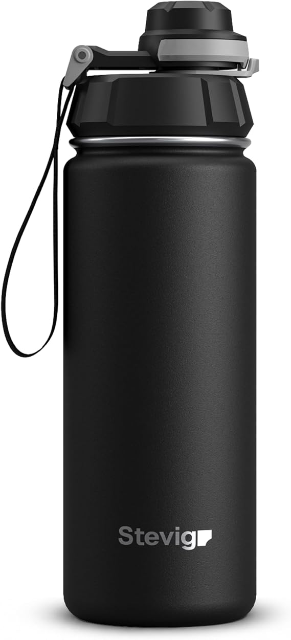 1 Hand Leak-proof Sealed Steel Thermos 500 ml Black St-207