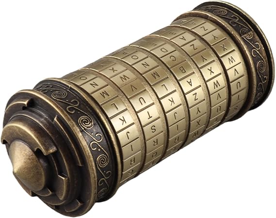 TARSHYRY Cryptex, Cryptex Da Vinci Code Da Vinci Code with Compartments Mini Lock Puzzle Box Cool Romantic Birthday for Her S Box