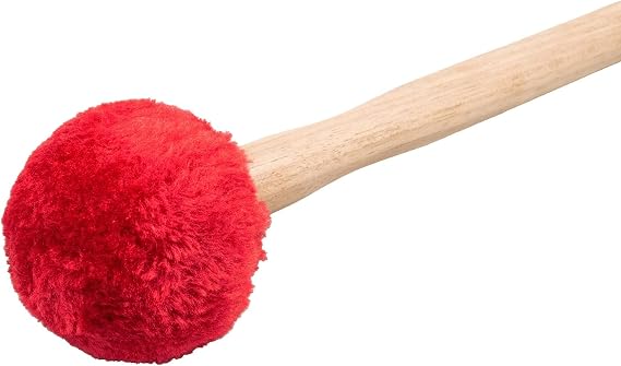 Percussion Plus PP287 Surdo or Bass Drum Beater with Wood Handle and Puff Head