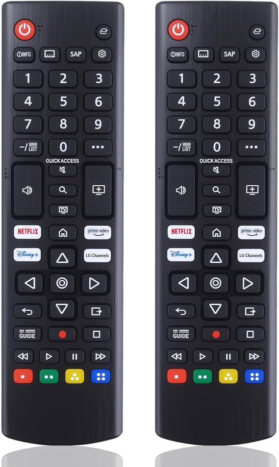 (2 Pack) Replacement Remote Control for All LG UHD OLED with Quick Buttons