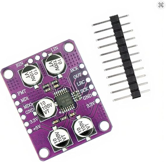 Pcm1808 Audio Decoder Module Board With 24 Bit For Adc Analog Input For High Fidelity Sound Recording System Player 1 Pack(1PCS)