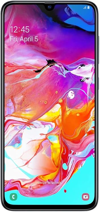 Samsung Galaxy A70 Dual-SIM 128GB 6.7-Inch FHD+ Android 9 Pie UK Version Smartphone - Black, (UK Version)