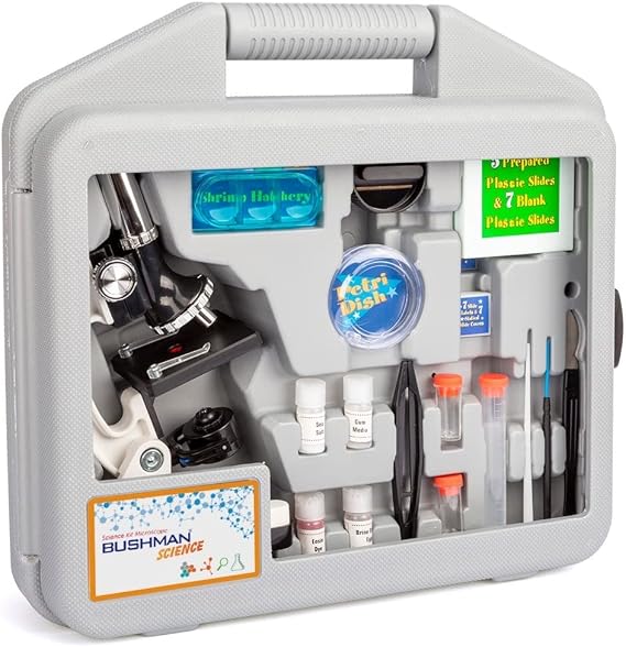 Bushman Junior Science 1200X Taşıma Çantalı Beyaz Mikroskop