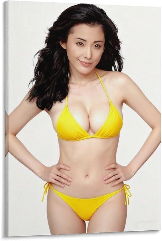 松坂慶子女優の美しいセクシーなポスター 30 プリント 部屋飾り ウォールアート ベッドルーム 版画 インテリア24x36inch60x90cm